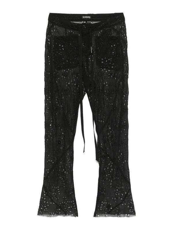 Ann Demeulemeester Pantalons Décontractés - Noir