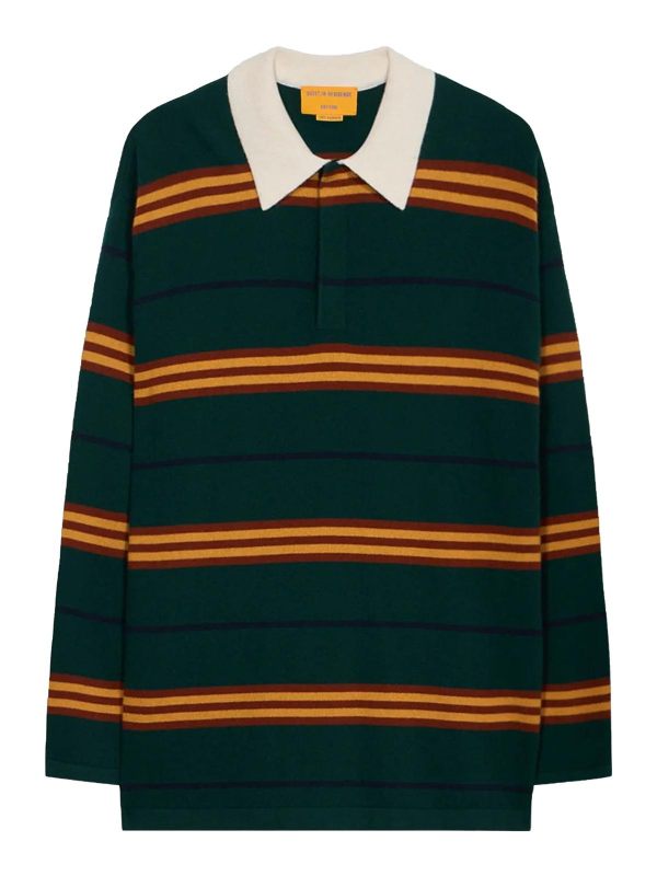 Guest in Residence Pull Col Bateau - Collegiate Stripe