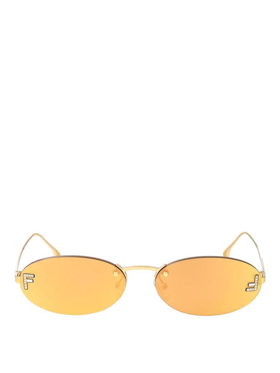 Fendi Lunettes De Soleil - Or