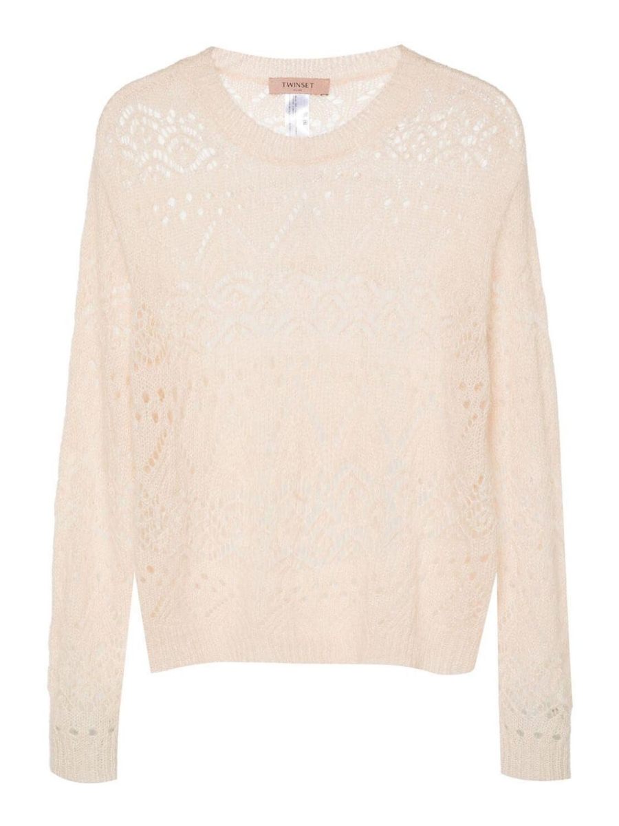 Twinset Pull Col Rond - Rose