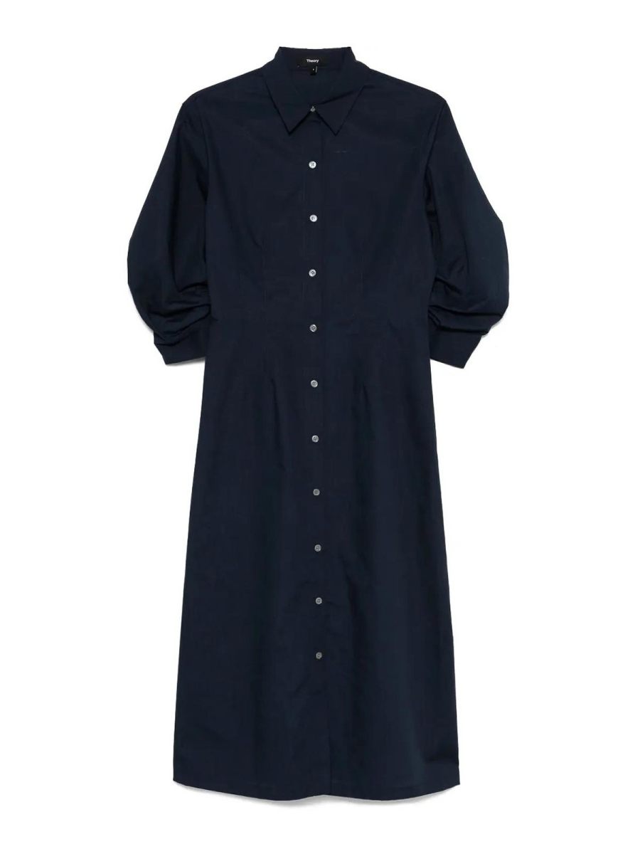 Theory Robe Au Genou - Bleu