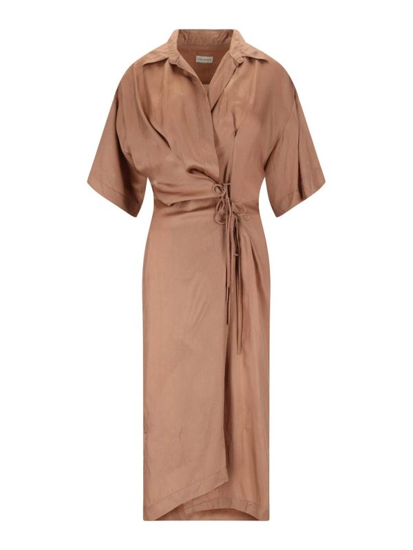 Dries Van Noten Maxi Robe - Marron