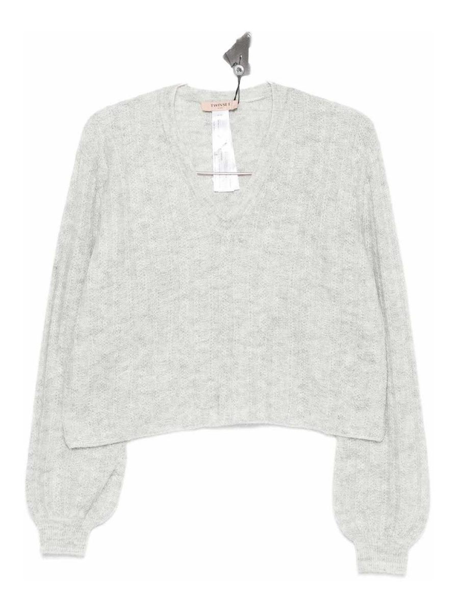 Twinset Pull Col Bateau - Gris