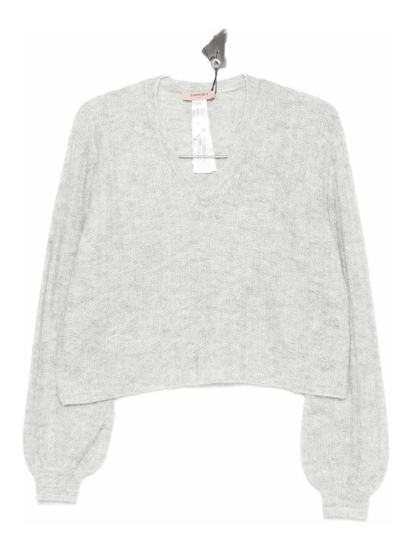 Twinset Pull Col Bateau - Gris