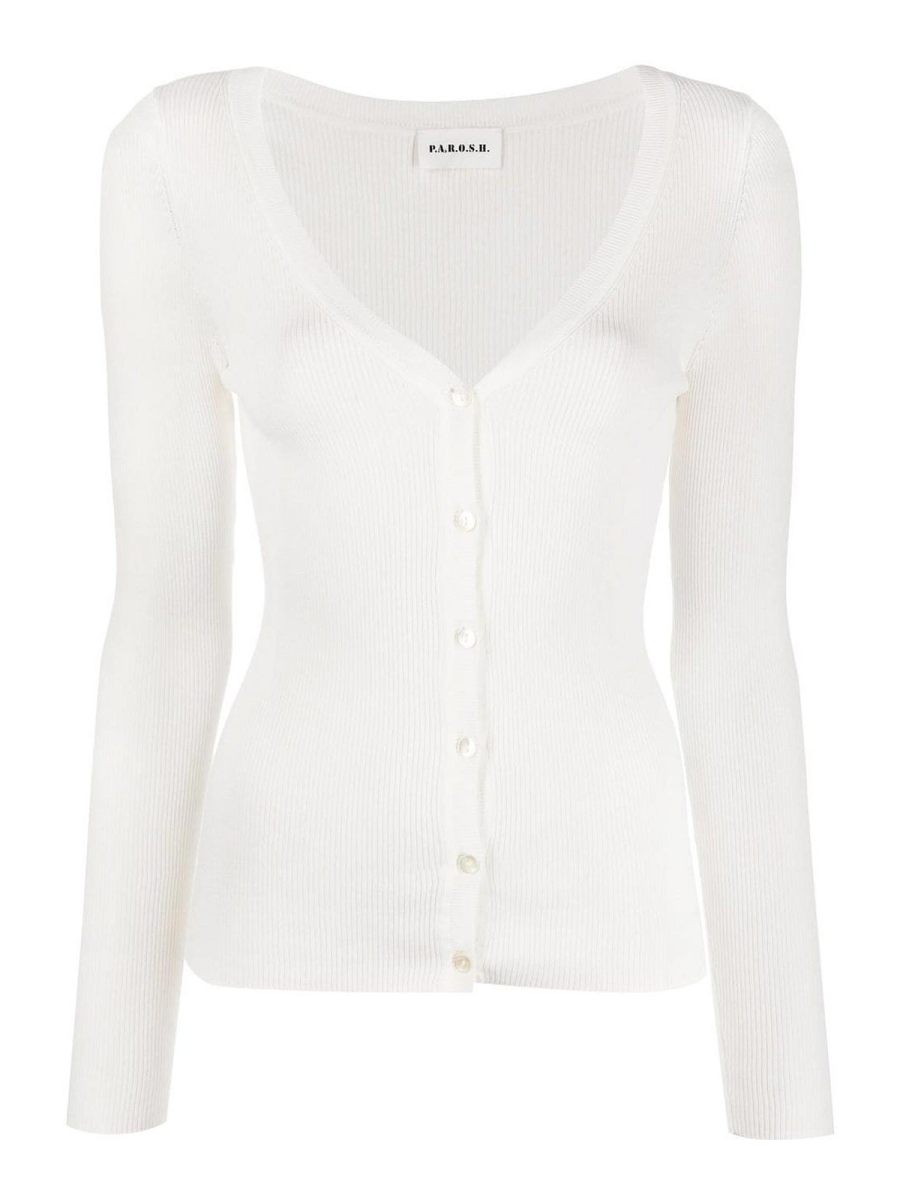P. A.R. O.S. H. Cardigan - Blanc