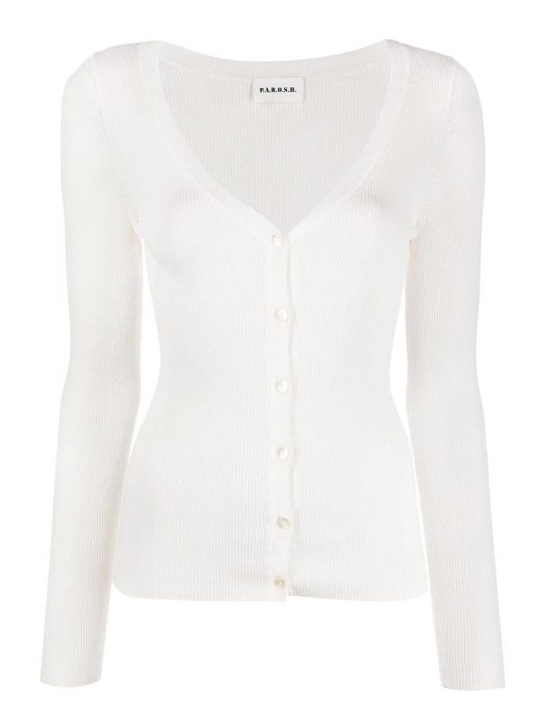 P. A.R. O.S. H. Cardigan - Blanc