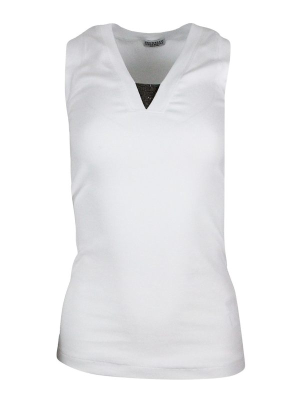 Brunello Cucinelli Top - Blanc