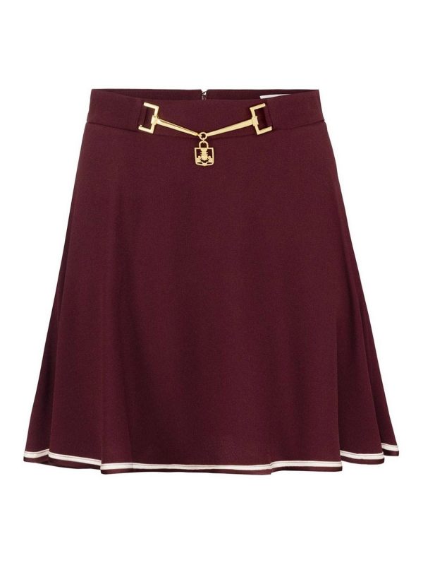 Elisabetta Franchi Robe Au Genou - Blanc