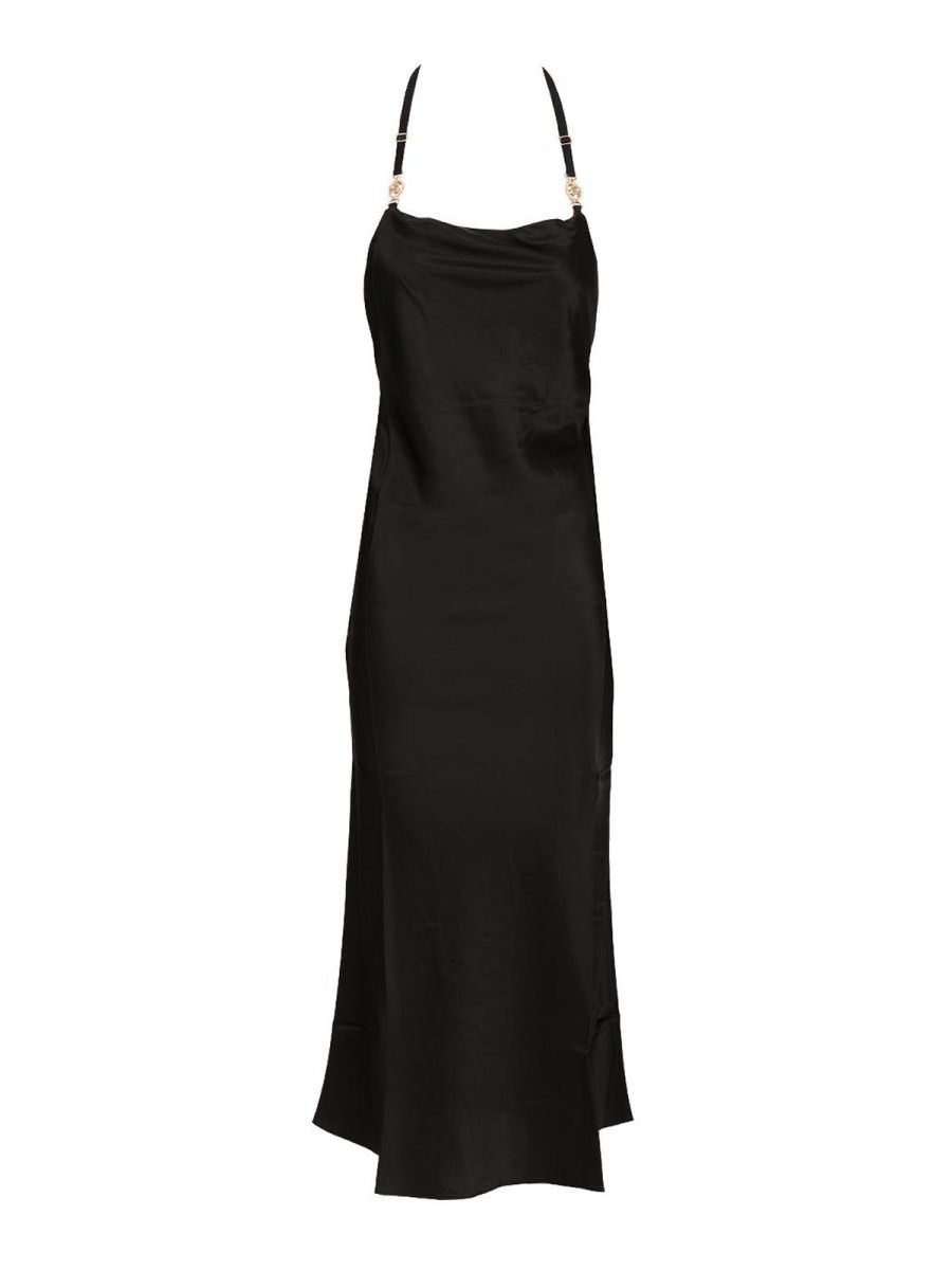Marine Serre Maxi Robe - Noir