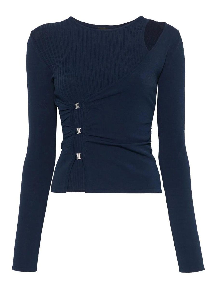 Pinko Pull Col Rond - Bleu