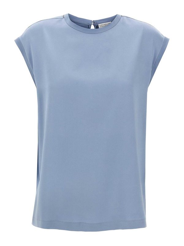 Brunello Cucinelli T-Shirt - Bleu Clair