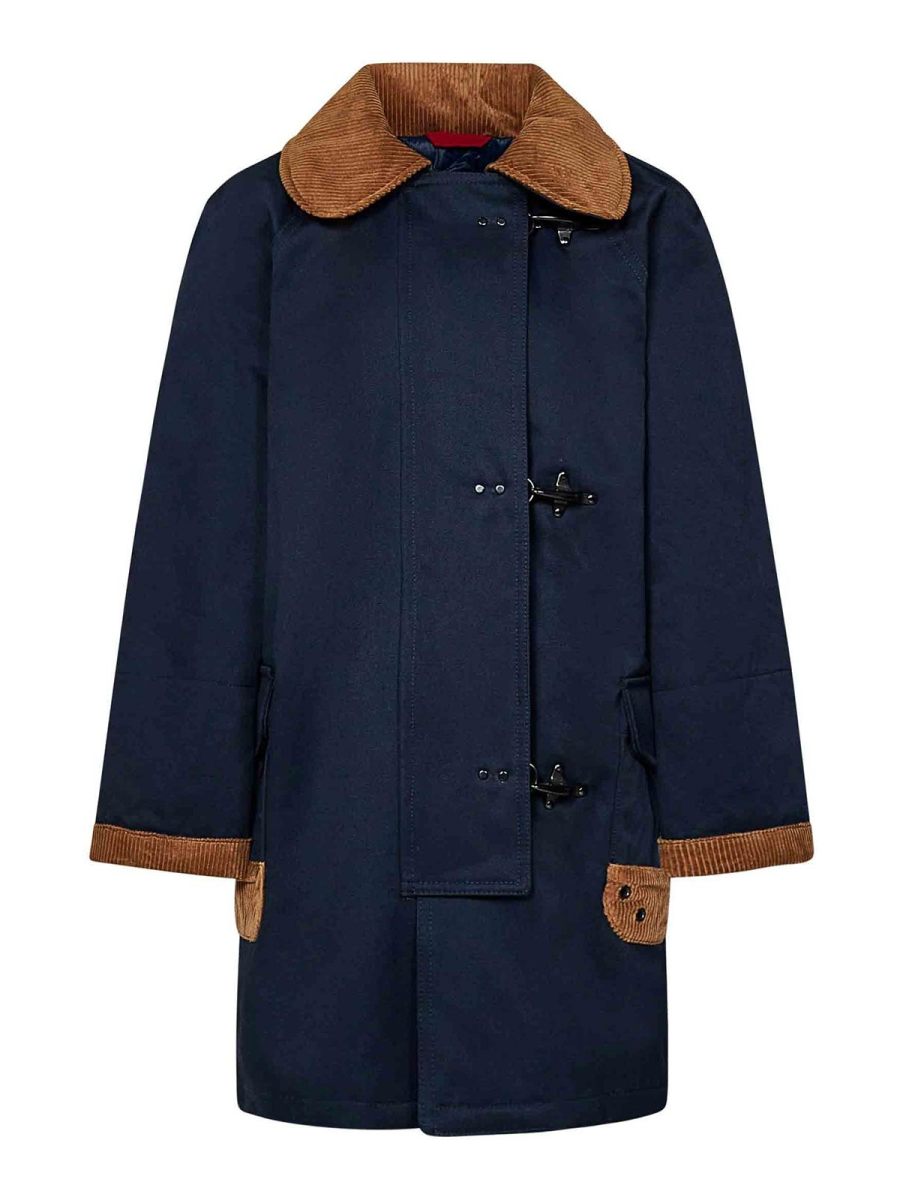 Fay Manteau Court - Bleu