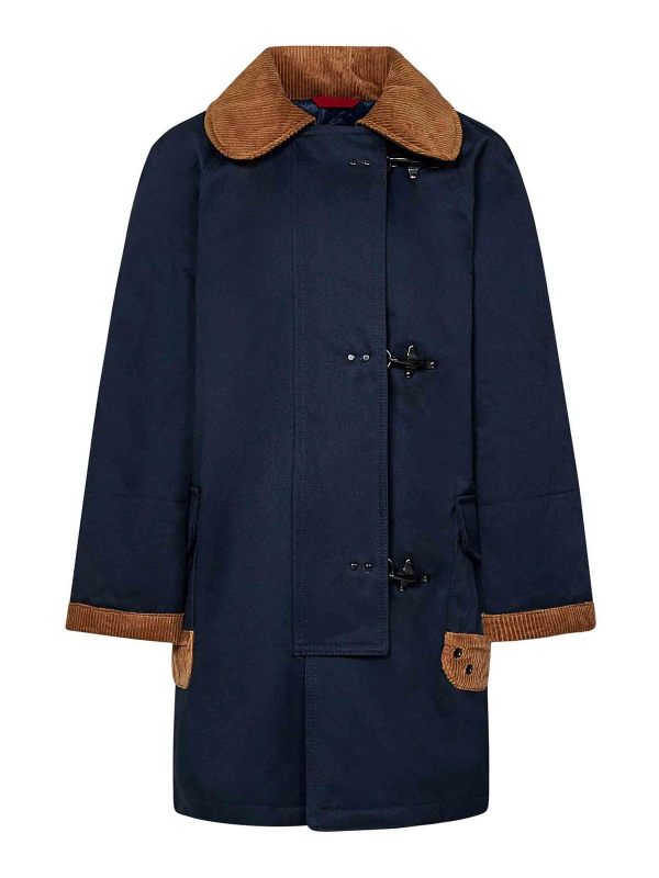 Fay Manteau Court - Bleu