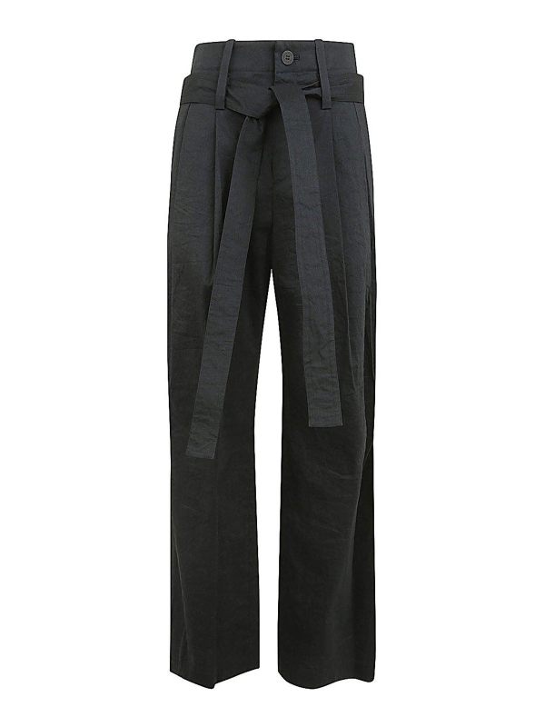Pleats Please Issey Miyake Pantalons Décontractés - Noir