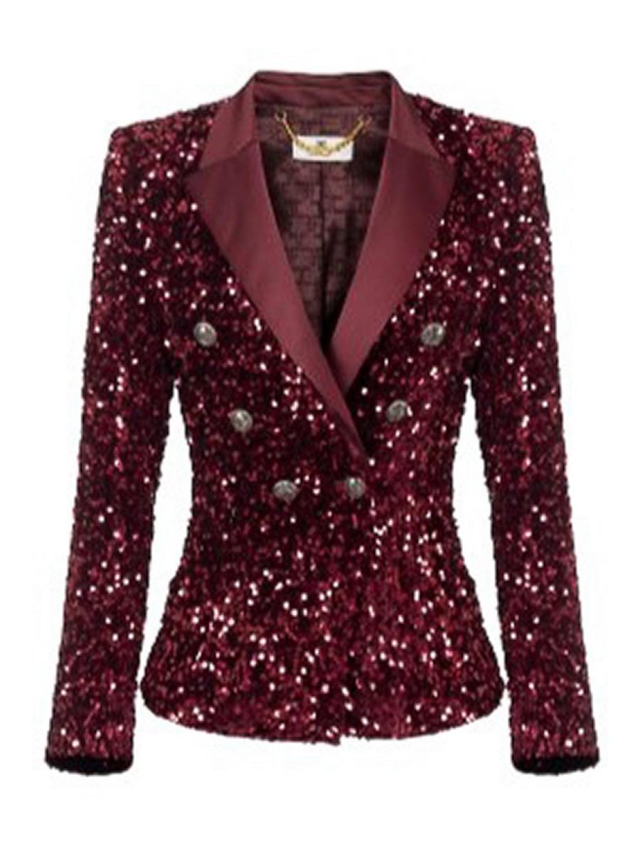 Elisabetta Franchi Veste Casual - Rouge