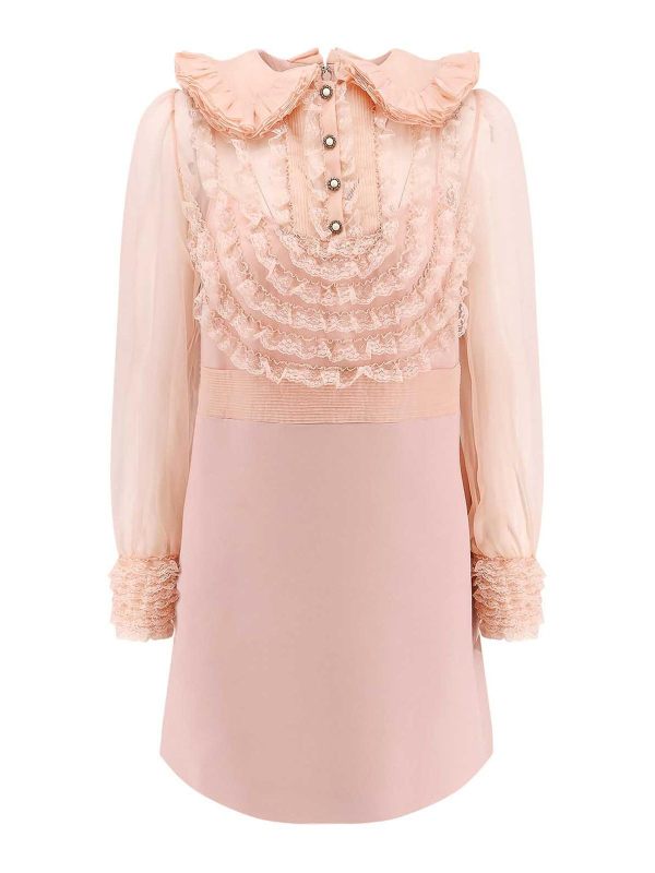 Valentino Robe Au Genou - Couleur Chair