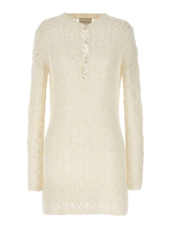 Loulou Studio Robe Au Genou - Blanc