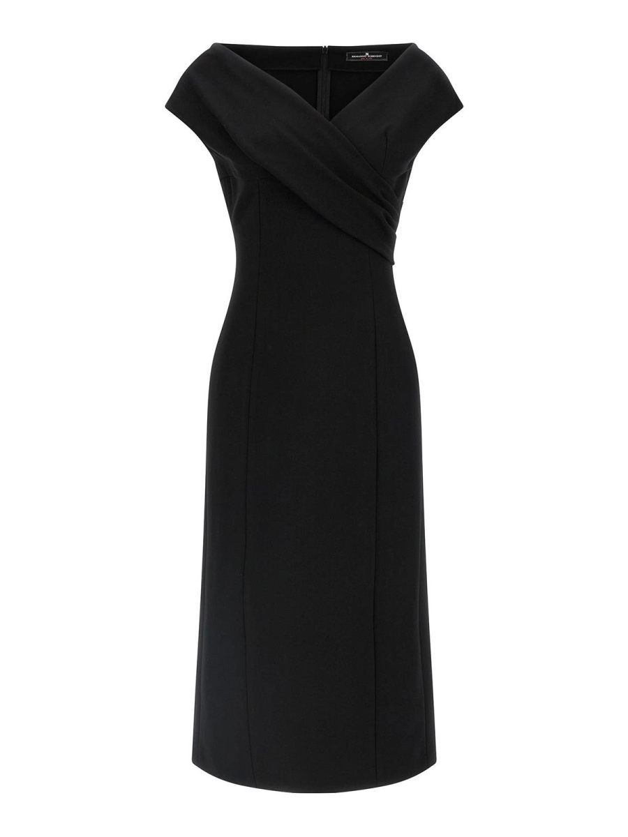 Ermanno Scervino Robe Au Genou - Noir