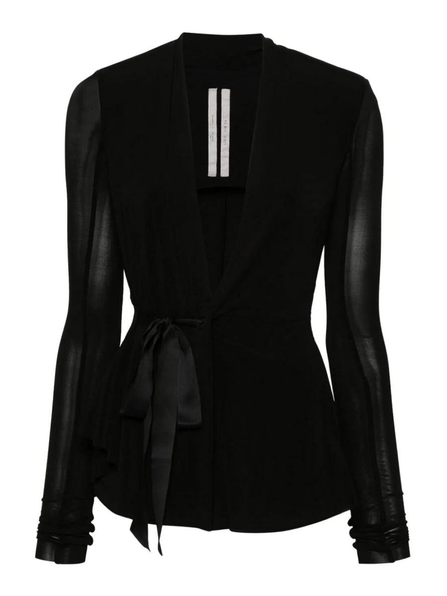 Rick Owens Blouson En Cuir - Noir