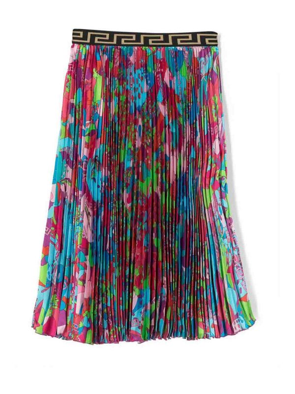 Versace Young Jupe Midi - Satin