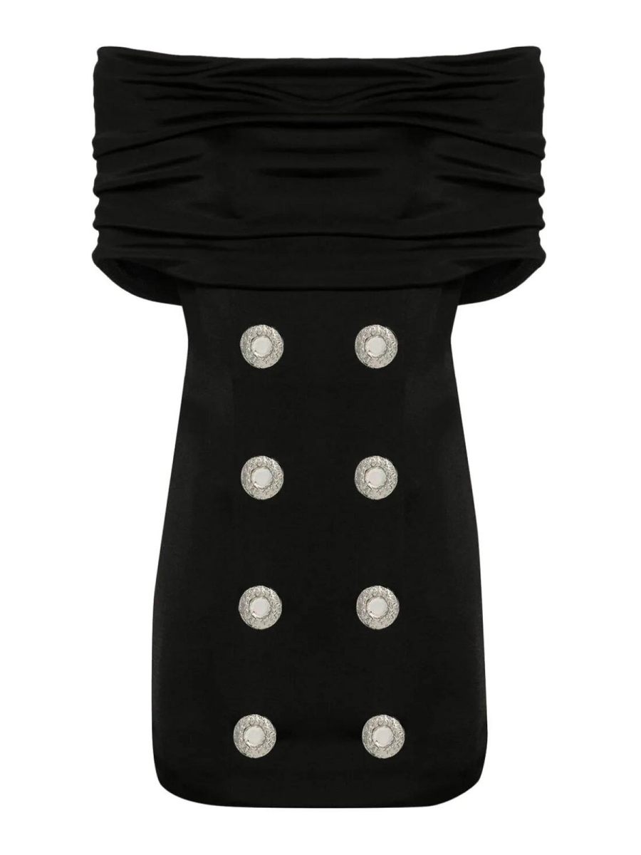 Balmain Robe Courte - Noir