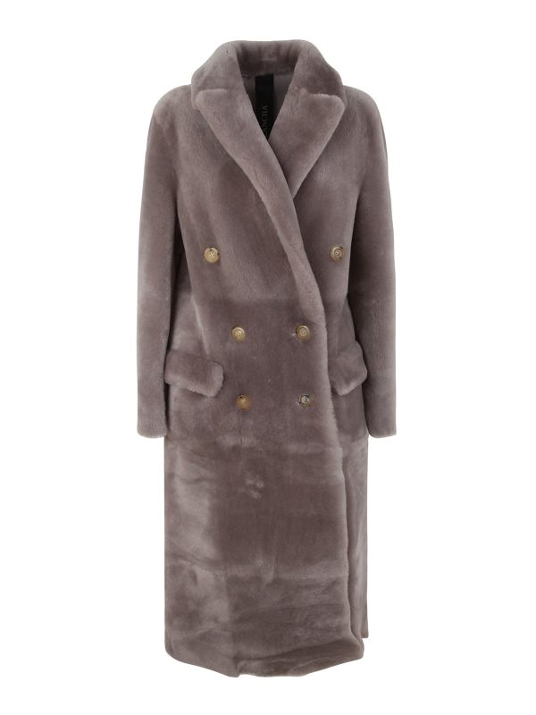 Blancha Manteau Court - Gris