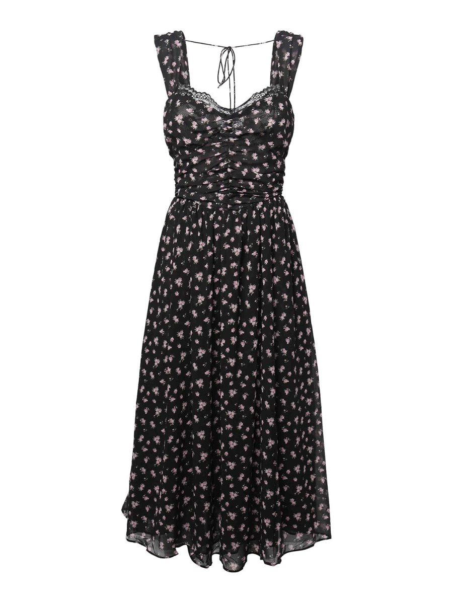 For Love & Lemons Robe Au Genou - Noir