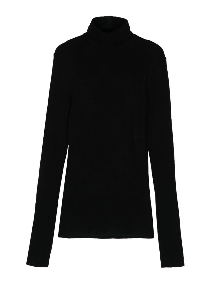 Alysi Pull Col Roulé - Noir