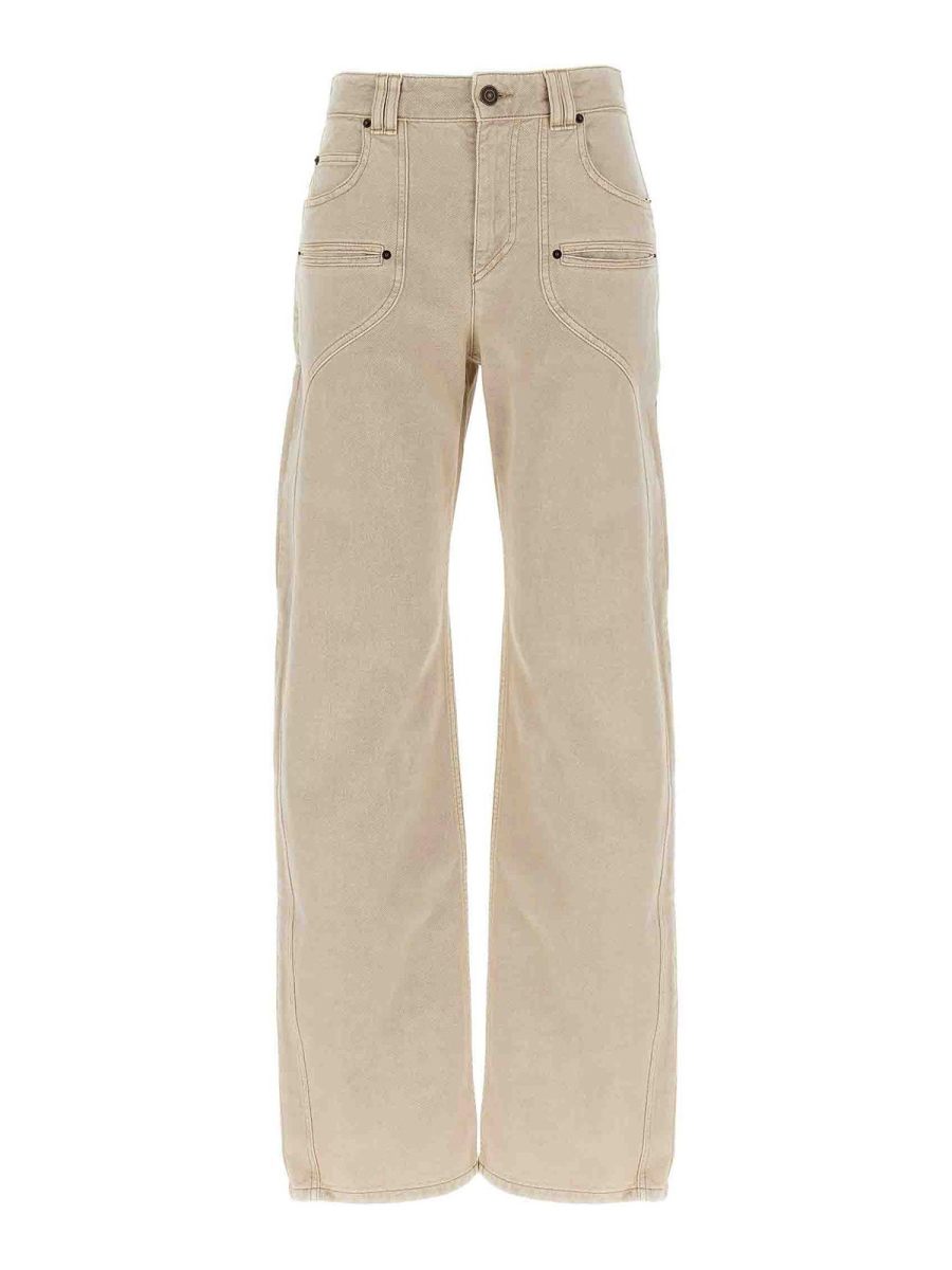 Isabel Marant Jean Bootcut - Beige