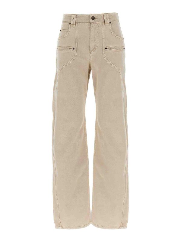 Isabel Marant Jean Bootcut - Beige