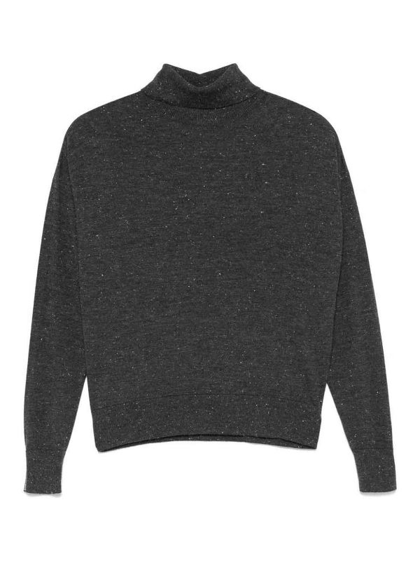 Peserico Pull Col Bateau - Gris Foncé