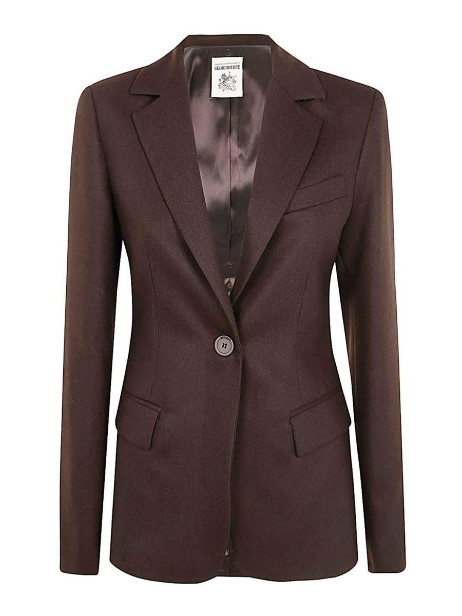 Semicouture Veste Casual - Marron