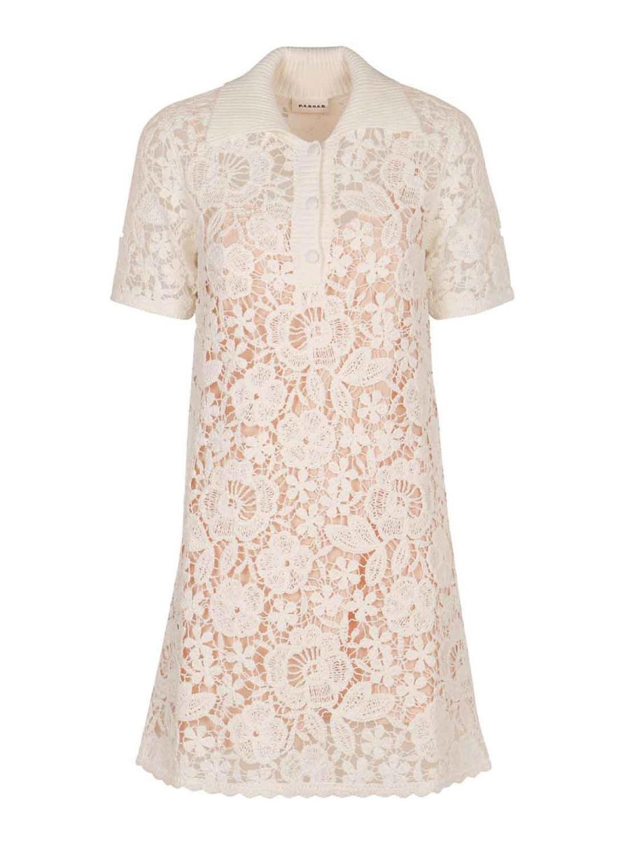 P. A.R. O.S. H. Robe Courte - Blanc