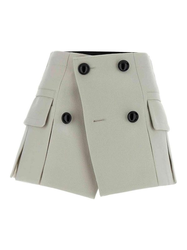Sacai Robe Courte - Gris