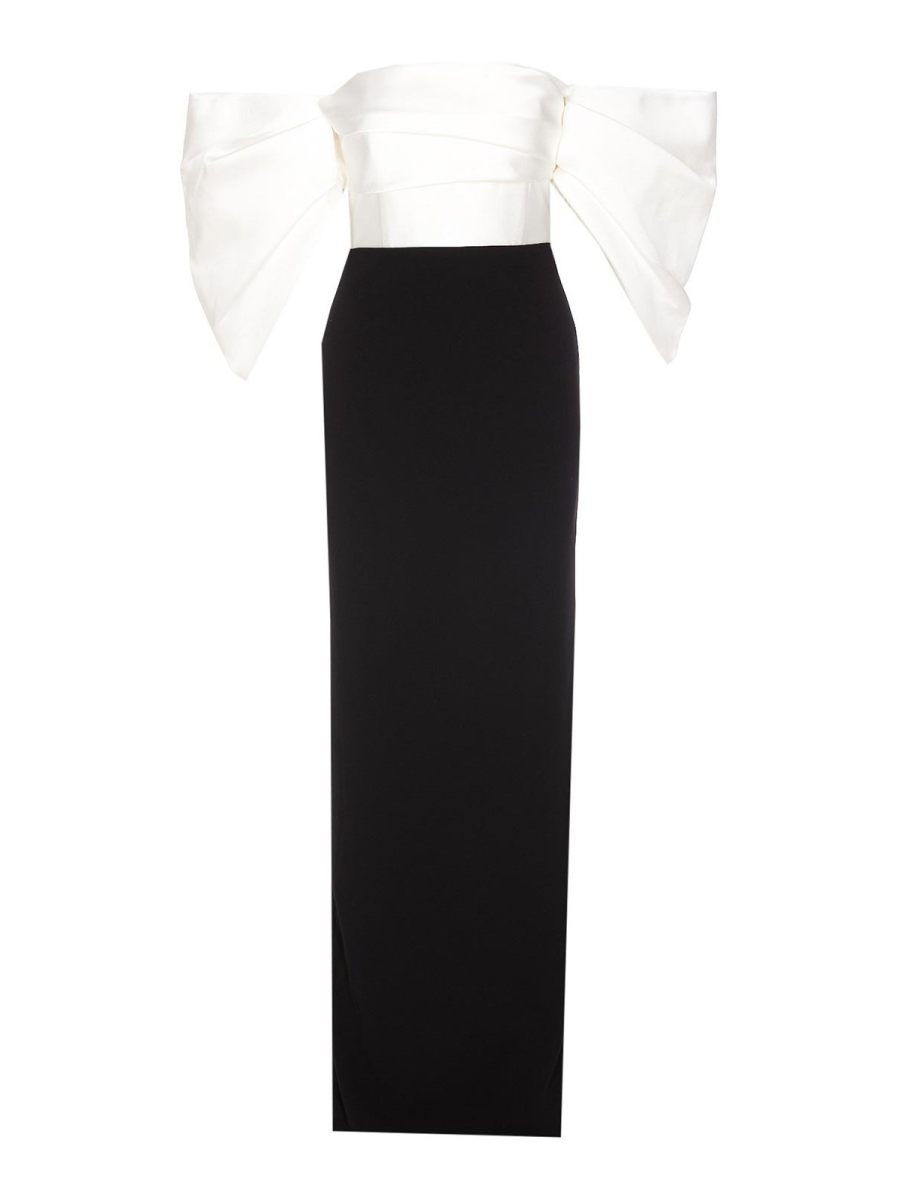 Solace London Robe Au Genou - Noir