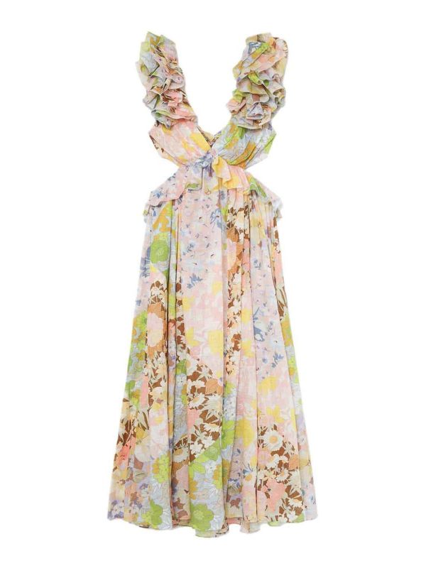 Zimmermann Robe Au Genou - Multicolore