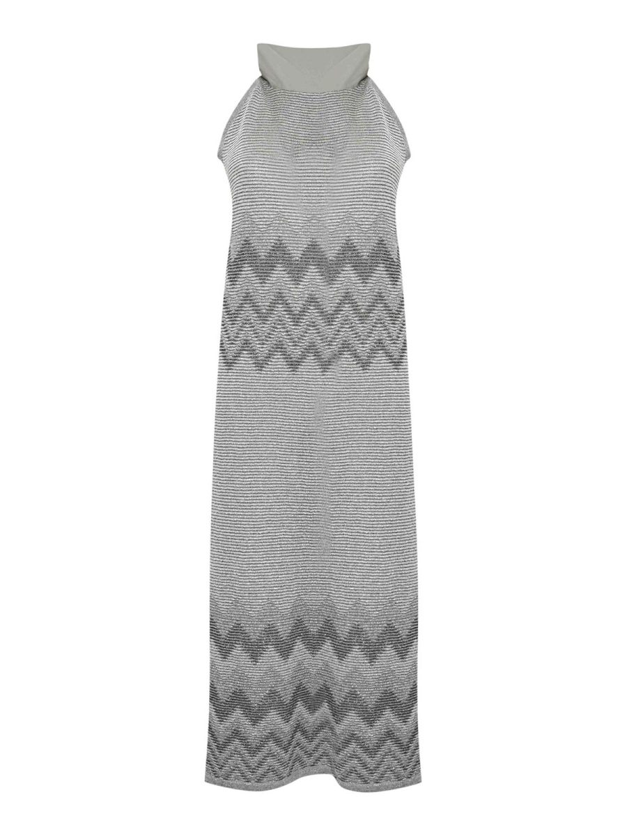 D. Exterior Robe Au Genou - Gris