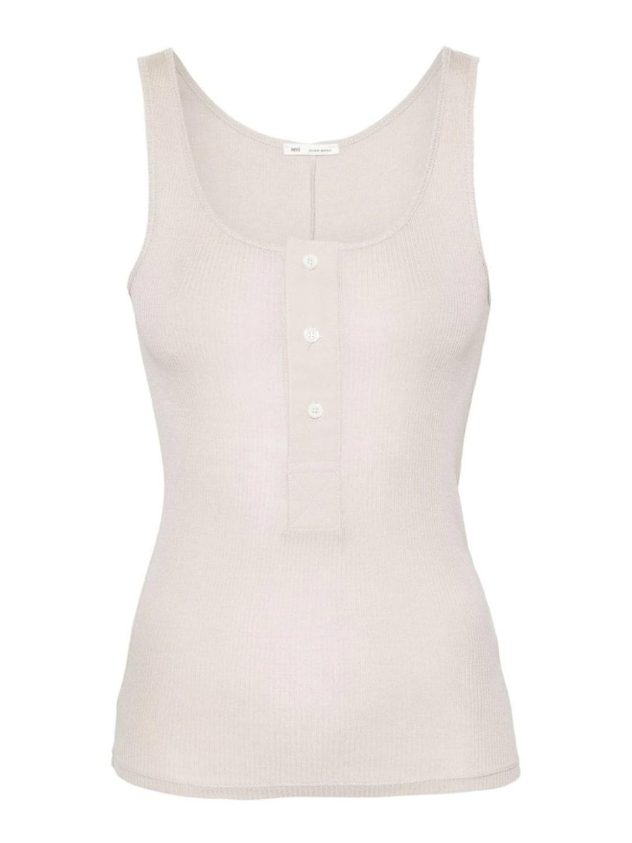 Ami Paris Top - Beige Clair