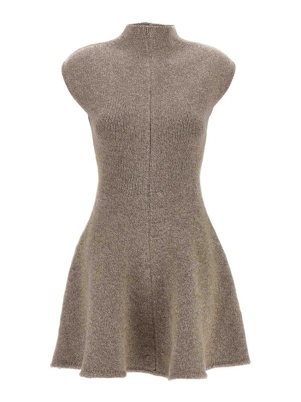 Magda Butrym Robe Au Genou - Beige
