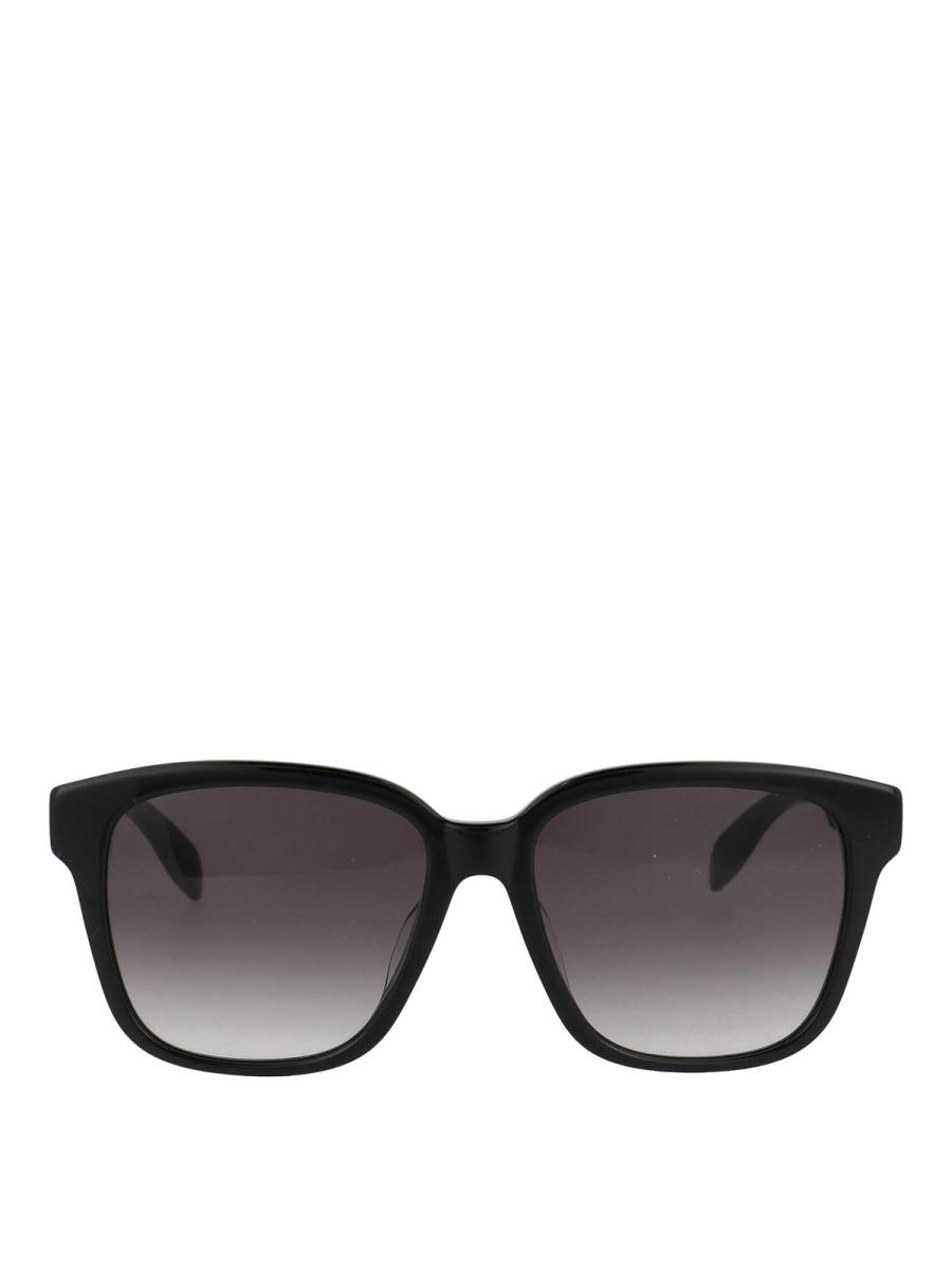 Alexander Mcqueen Lunettes De Soleil - Noir