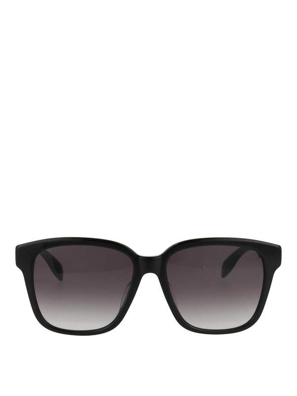 Alexander Mcqueen Lunettes De Soleil - Noir