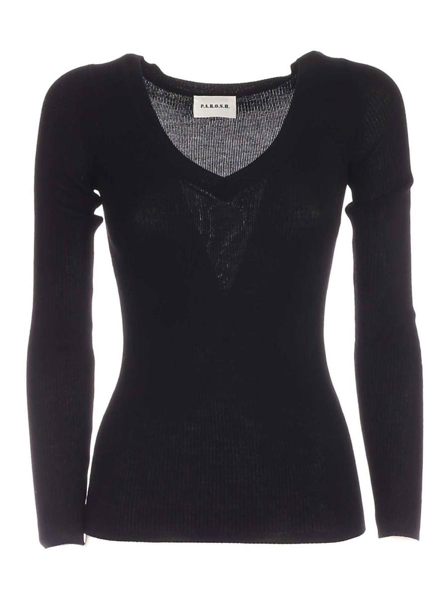 P. A.R. O.S. H. Pull À Col V - Noir