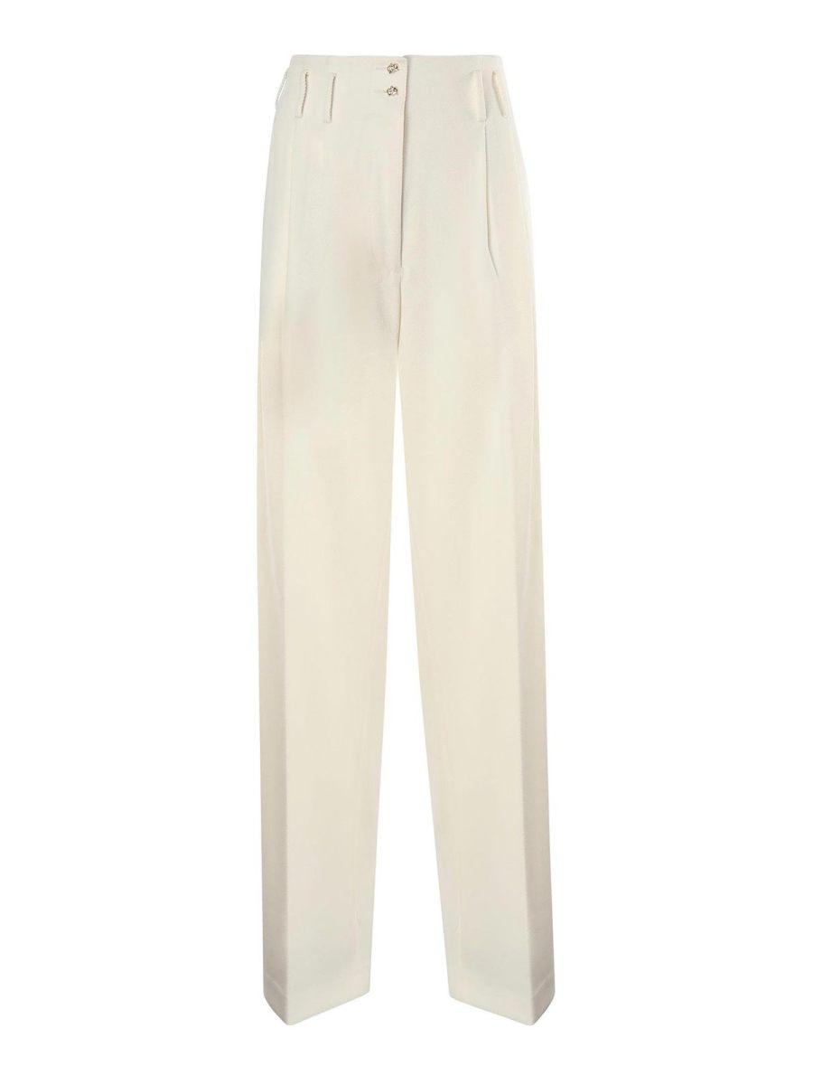 Genny Pantalons Décontractés - Blanc