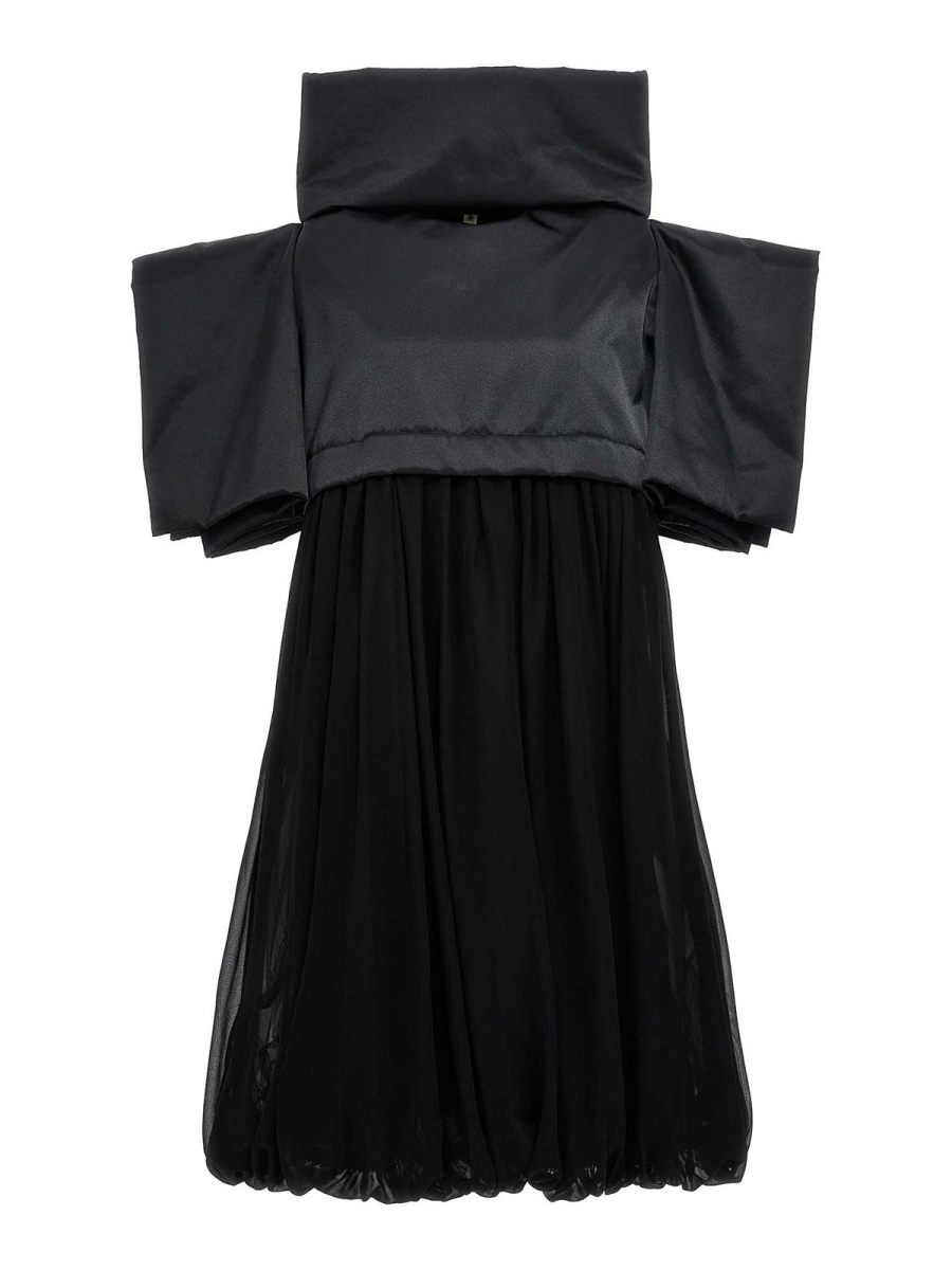 Comme Des Garcons Robe Au Genou - Noir