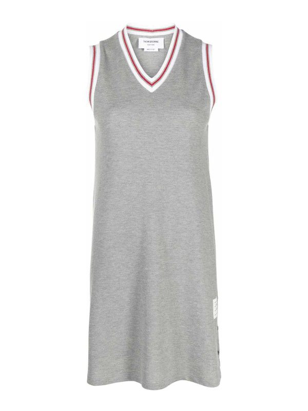Thom Browne Robe Au Genou - Gris