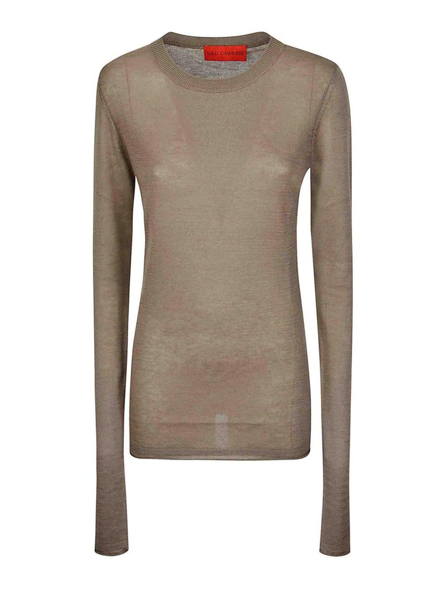 Wild Cashmere Pull Col Rond - Noir