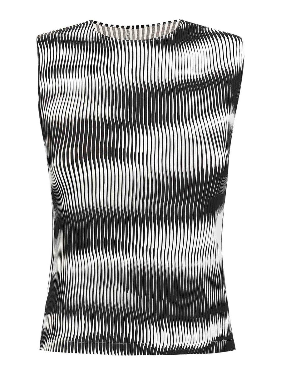 Pleats Please Issey Miyake Top - Blanc