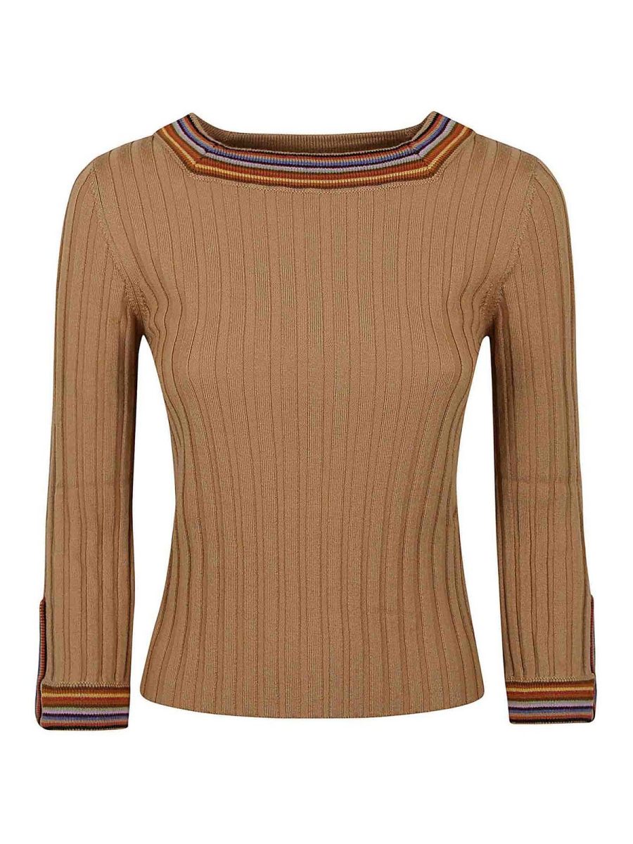Etro Pull Col Bateau - Beige