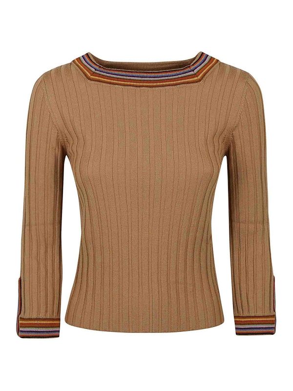 Etro Pull Col Bateau - Beige
