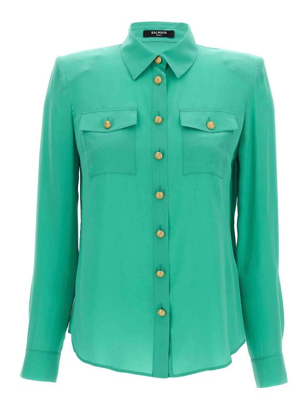Balmain Chemise - Bleu Clair